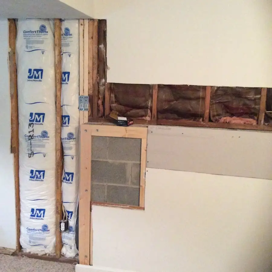 Wall insulation replacement during Odor Removal & Deodorization in Longmeadow